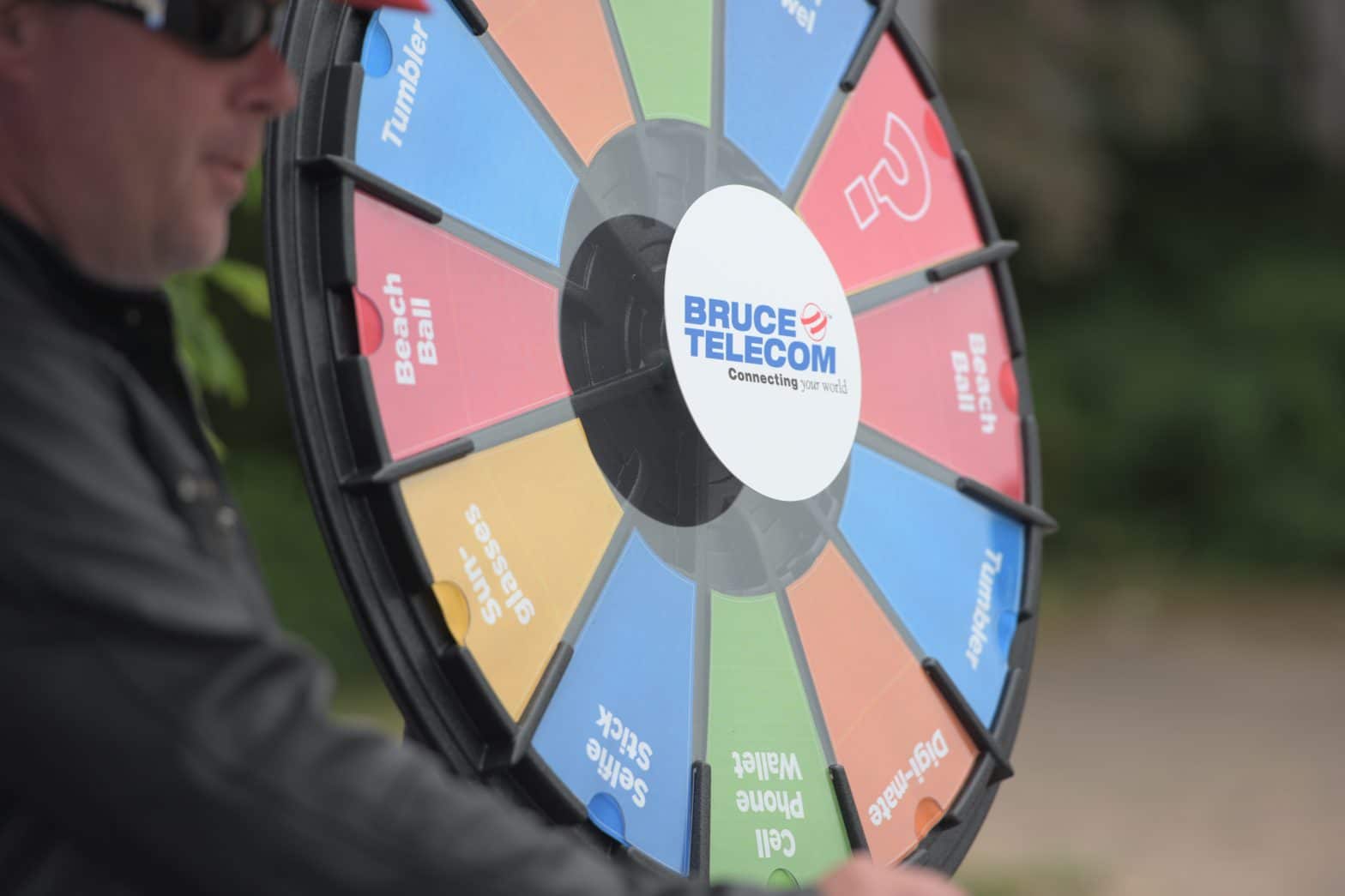 Bruce Telecom lucky wheel ready to spin
